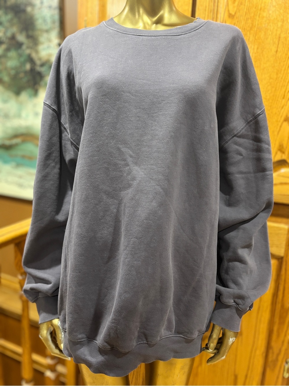 TNA Women's Crewneck Sweatshirt - Charcoal Gray